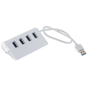 Aluminum alloy 4-port USB3.0 high speed hub adapter Cable For PC Lapt%!