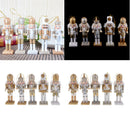 10x 12cm Wooden Nutcracker Handcraft Christmas House Office Home Decoration