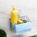 Stainless Steel Dish Drain Rack Filter Basket Kitchen Sink Organizer