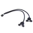 9hole To Dual USB2.0 Female Header Adapter Cable Motherboard 9pin Cord Hn