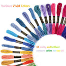 50 Colors Cotton Thread Floss Sewing Skeins Cross Stitch Kit For Embroidery Soft