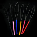 1Pc hair extension micro ring bead pulling needle loop feather threader tool  Z