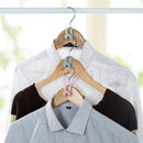 5Pcs Mini Plastic Non-slip Clothes Hanger Home Easy Hook Closet Organizer M&O