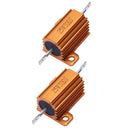 2 Pcs Aluminum Clad Wire Wound Resistors 25W 30 Ohm 5% X6S2