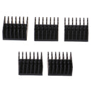 5pcs Computer Cooler Radiator Aluminum Heat sink for Electronic Chip 25*25*1 Gn