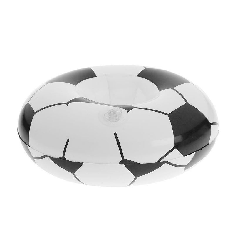 Inflatable Football Float Drink Cup Holder Round Swimming Pool Party Supply