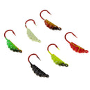 6 Pieces Winter Mini Ice Fishing Lures Lead Jig Head Ice Fishing Hooks 22mm/1.4g