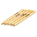 5pcs Portable Eye Makeup Brushes Set Eyeshadow Eyeliner Brush (Golden) A