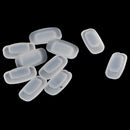 5 Pairs silicone eyeglass sunglasses glasses nose pads soft rectangle vision M&E