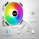 4Pin CPU Cooler Computer Accessories Addressable RGB PWM Cooling Fan for PC Case