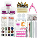 New Set of Full Acrylic Powder Nail Art Tool Set Tips Brush Manicure Tool Kits