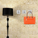 4pcs Stainless Steel Bathroom Hook Rustproof Self-adhesive Home Wall Hanger