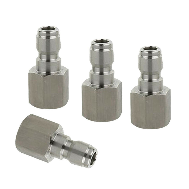 4pcs Durable Brass Release Coupler Adapter No