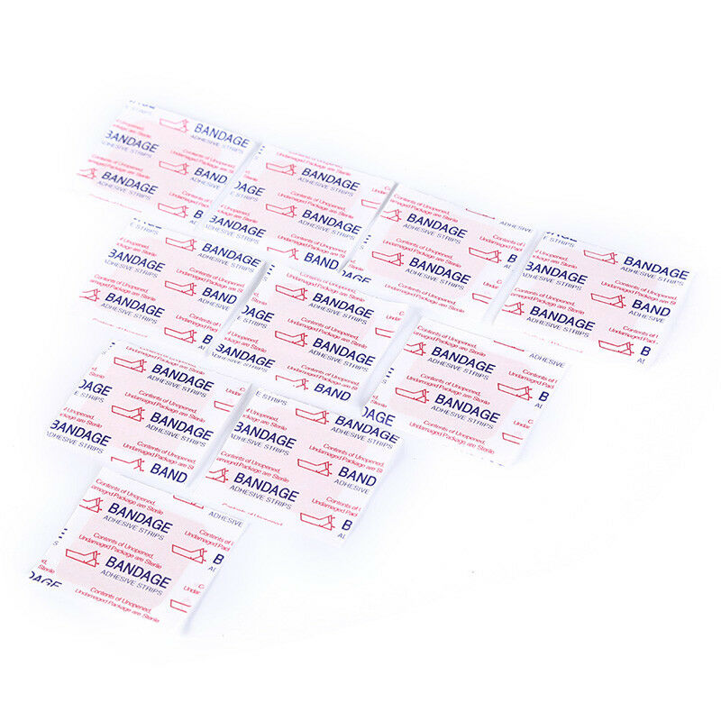 10pcs/lot flexible band aid plaster sterile hemostasis stickers 3.8cmx3.8cm B Ew