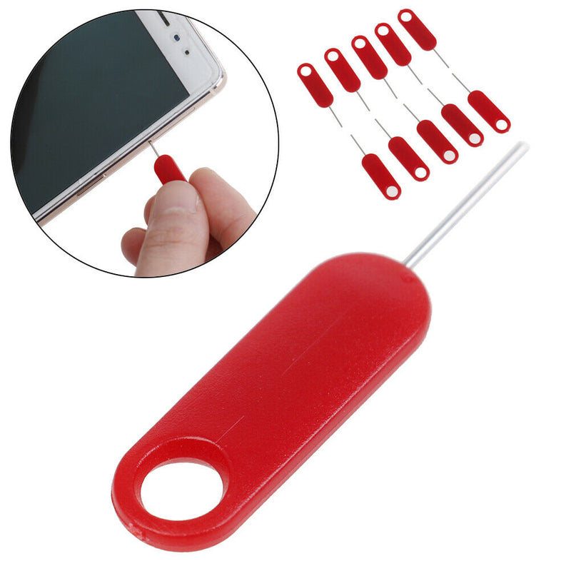10 Pcs Red sim card tray removal eject pin key tooME