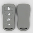 Car Key Fob Protector Case Cover 4 Buttons Key Shell for   Gray