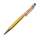 30 Pcs Crystal Capacitor Ballpoint Pen Blue Refill Tip Nib Metal Pen Length
