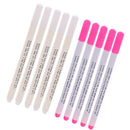 10Pcs Water Soluble Pens Tailor Sewing Vanishing Fabric Marker Pink & White