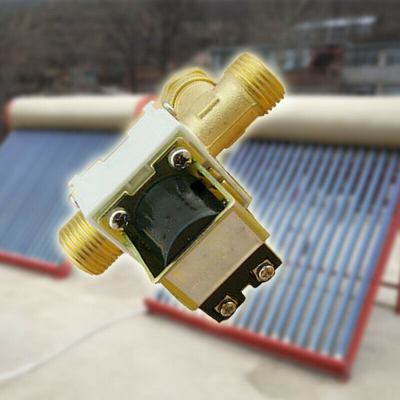 DC 12V 1/2" Brass Electric Solenoid Valve For Water Air N/C Normally Closed HRTS