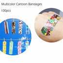100PCs Cute Cartoon Woundplast Adhesive Bandage Wound Stickers for kids