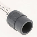Water Liquid Flow Measuring Tube Rotameter Flowmeter 0.2-1GPM Grey+ Clear