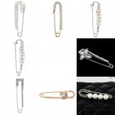 Crystal Large Safety Pin Rhinestone Brooches Suit Sweater Scarves Scarf Pins