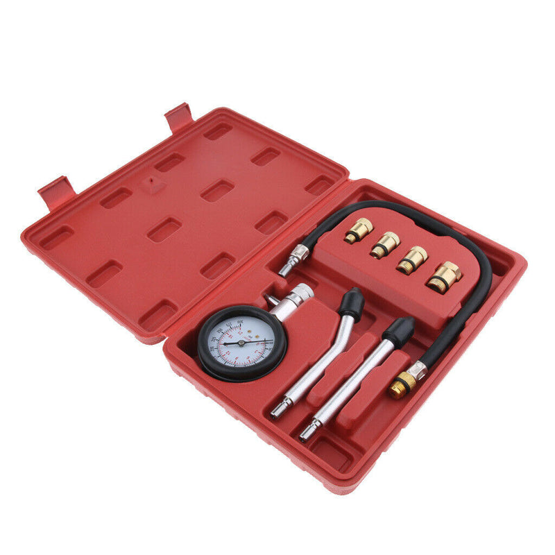 Automotive Petrol Engine Compression Tester Test Set Gauge Diagnostic Tool Car