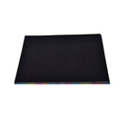 5 Sheets Rainbow Colourful Stencil Art Craft Engraving Paper With Pen BX
