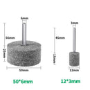 6pcs Non-woven Cylindrical Fiber Electric Grinding Heads Polishing Wheels