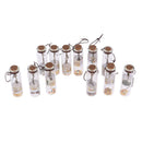 12Pcs Mini Small Fancy Glass Bottle Wishing Handwork Lucky Pendant Necklace