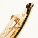 2x Automatic French Hair Barrette Tube Hairpin Ponytail Holder Smooth Clips