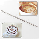 Stainless Steel Fancy Stitch Coffee Latte Art Needle Hook Home Kitchen Toolsã€ %o