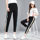 Sweatpants Rainbow Striped Side Pant Women Loose Trousers Joggers Sweat Pan