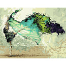 Hand Painted Picture DIY Dancing Girl Painting By Numbers Art Craft Decor A