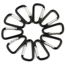 10pcs Aluminum Alloy D Carabiner Spring Snap Clip Hooks Keychain Climbing Tide