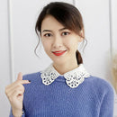 2Pieces Women's Detachable Lace Dickey Collar Blouse Half Shirt False Collar