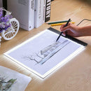 Digital Graphic Tablet A4 LED Thin Art Stencil Drawing Board Three Level A