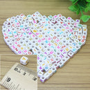 200 Pcs Plastic Alphabet Cube Loose Beads For Jewelry Necklace Bracelet  QYN