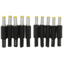 10x Repalcement DC Power Male Plug Connector Welding Jack Adapter 5.5x2.5mm