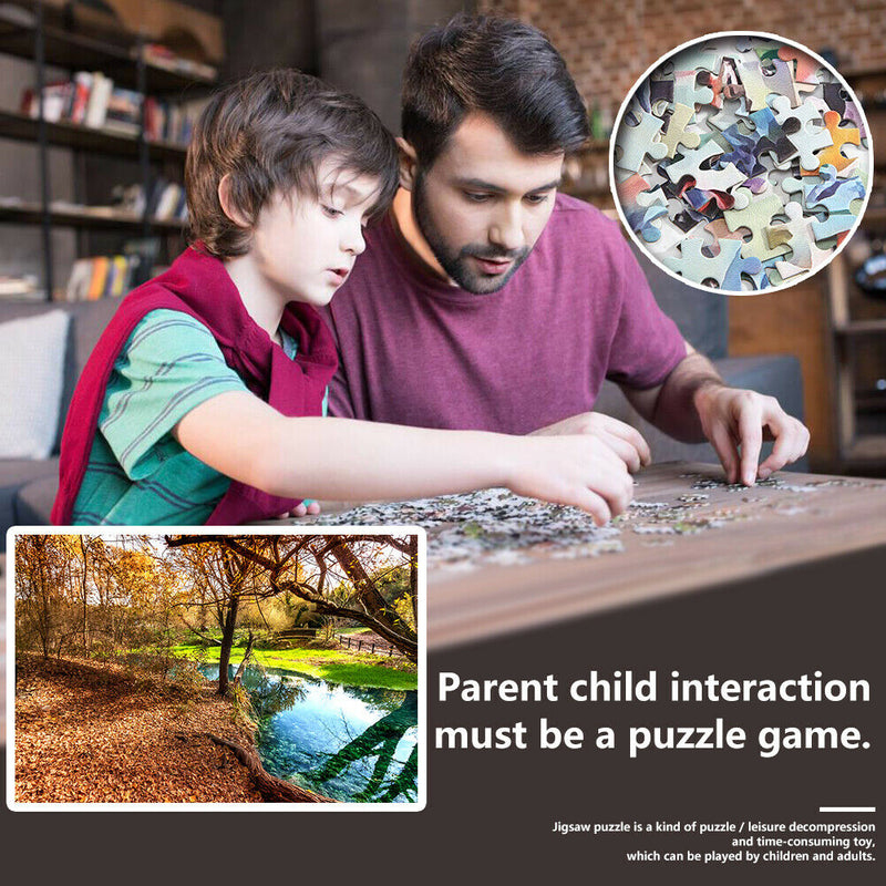 1000 Pieces DIY Paper Jigsaw Puzzle Narrow Creeks Landscape Picture Decor