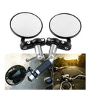 Motorcycle CNC Aluminum Rotate Round 7/8" Handle Bar End Side Rearview Mirrors X