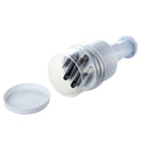 White Stainless Steel Kitchen Press Vegetable Onion Garlic Food Chopper Cut