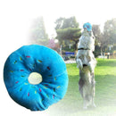 Pet Chew Cotton Donut Lovely Dog Cat Pulling Chew Squeaker Playing Sound To K5K9