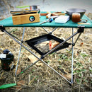 Portable Outdoor Folding Table Storage Hanging Net Bag Basket Picnic Table  U9M6