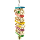 Colorful Knots Block Parrot Chewing Toys for Small and Medium Birds