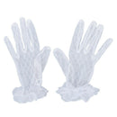 White New Short Bridal Wedding Gloves Bridal Gloves