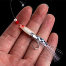 5Pcs Fishing Lure Tackle Rigs Bait Jig Line String 3/0