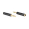 Stereo Brass 3.5mm 3 Pole Male to 4 Pole Female Audio Jack Adapter Converter Del
