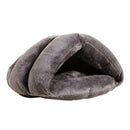 Warm Pet Winter House Dogs Cats Puppy Cave Bed Cushion Mat Sleep Bag Grey
