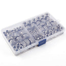 150 x self-locking hexagon nut 6 sizes M4 M5 M6 M8 M10 M12 assortment
